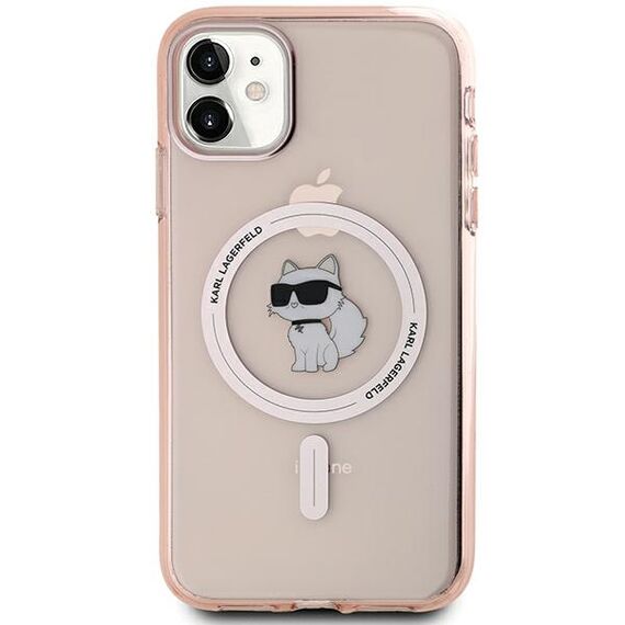 Karl Lagerfeld IML Choupette MagSafe case for iPhone 11 / Xr - pink - Uncategorized Cases (2) - Cases - Techbox