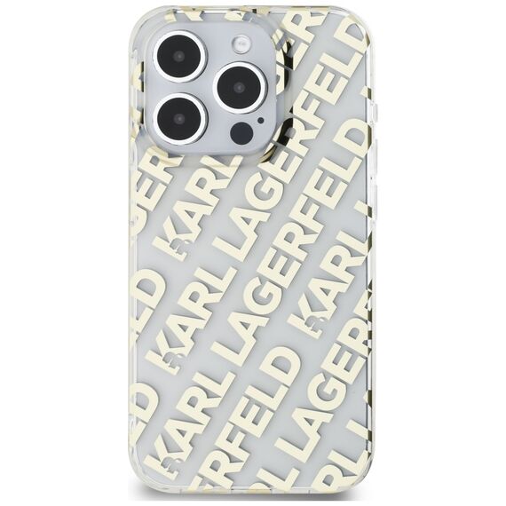 Karl Lagerfeld IML Fullover Logo case for iPhone 15 Pro - gold | Techbox