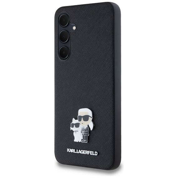 Karl Lagerfeld Saffiano Karl&amp;Choupette Pin case for Samsung Galaxy A35 - black | Techbox