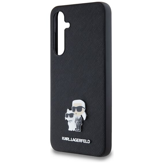 Karl Lagerfeld Saffiano Karl&amp;Choupette Pin case for Samsung Galaxy A35 - black | Techbox