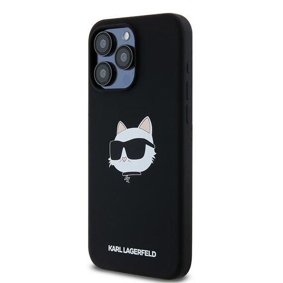 Karl Lagerfeld Silicone Choupette Head MagSafe case for iPhone 15 Pro - black - Apple Cases - Cases - Techbox