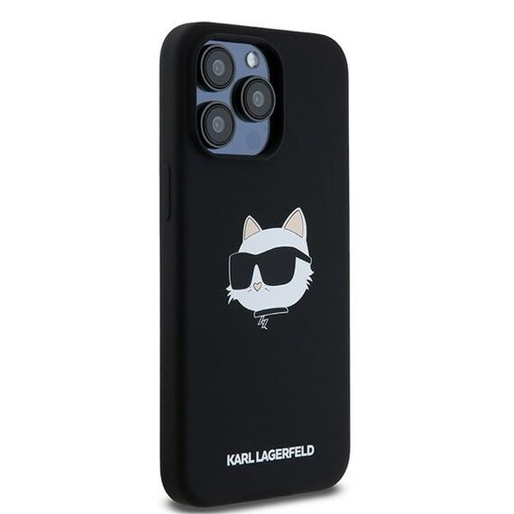 Karl Lagerfeld Silicone Choupette Head MagSafe case for iPhone 15 Pro - black - Apple Cases - Cases - Techbox