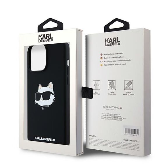 Karl Lagerfeld Silicone Choupette Head MagSafe case for iPhone 15 Pro - black - Apple Cases - Cases - Techbox