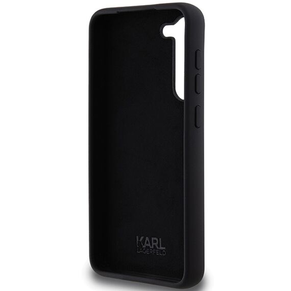 Karl Lagerfeld Silicone Choupette Metal Pin case for Samsung Galaxy S24+ - black - Samsung Cases - Cases - Techbox