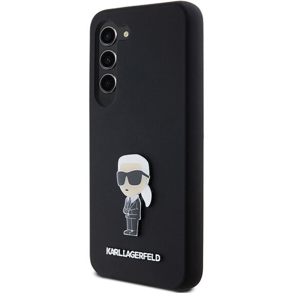 Karl Lagerfeld Silicone Ikonik Metal Pin case for Samsung Galaxy S24+ - black | Techbox