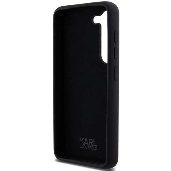 Karl Lagerfeld Silicone Ikonik Metal Pin case for Samsung Galaxy S24+ - black | Techbox