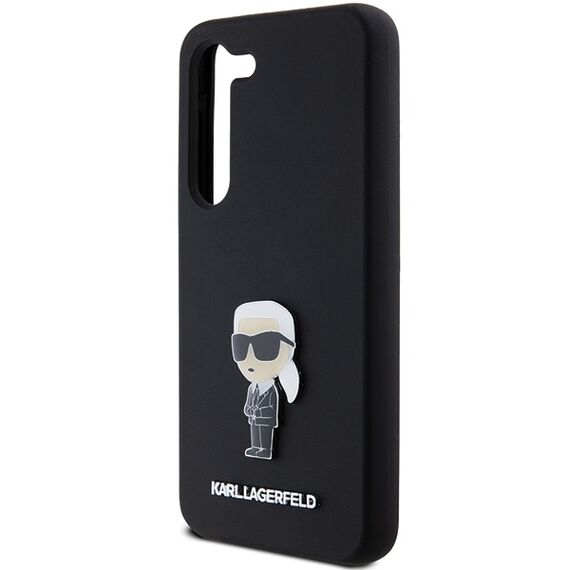Karl Lagerfeld Silicone Ikonik Metal Pin case for Samsung Galaxy S24 - black - Samsung Cases - Cases - Techbox