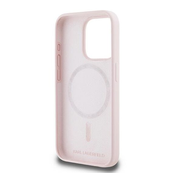 Karl Lagerfeld Silicone Karl&amp;Choupette MagSafe case for iPhone 15 Pro Max - pink - Apple Cases - Cases - Techbox