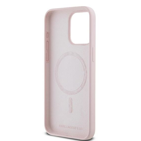 Karl Lagerfeld Silicone Karl&amp;Choupette MagSafe case for iPhone 15 Pro - pink - Apple Cases - Cases - Techbox