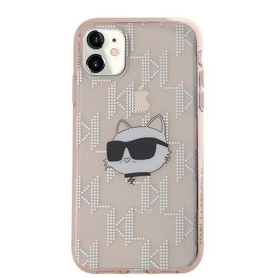 Karl Lagerfeld IML Choupette Head &amp; Monogram case for iPhone 11 / Xr - pink - Uncategorized Cases (2) - Cases - Techbox