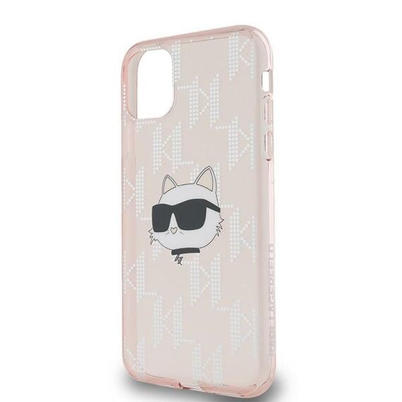 Karl Lagerfeld IML Choupette Head &amp; Monogram case for iPhone 11 / Xr - pink - Uncategorized Cases (2) - Cases - Techbox