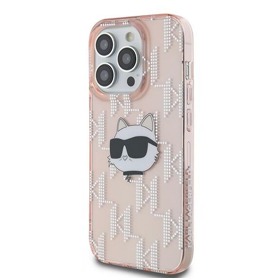 Karl Lagerfeld IML Choupette Head &amp; Monogram case for iPhone 13 Pro / 13 - pink - Uncategorized Cases (2) - Cases - Techbox