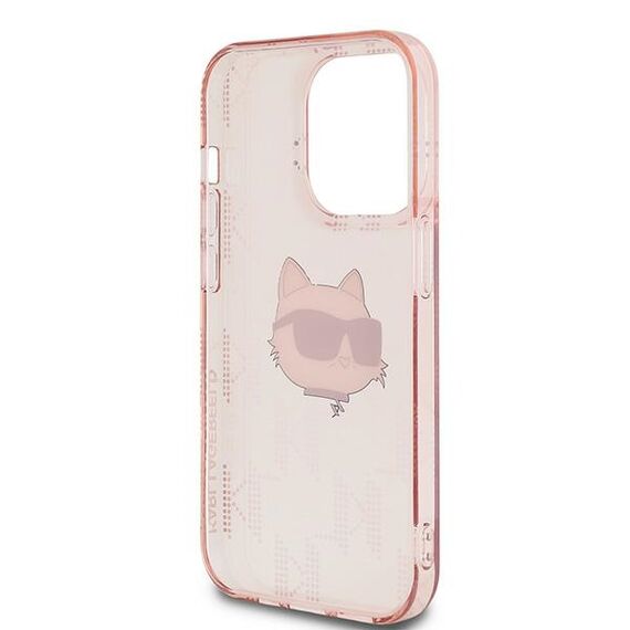 Karl Lagerfeld IML Choupette Head &amp; Monogram case for iPhone 13 Pro / 13 - pink - Uncategorized Cases (2) - Cases - Techbox