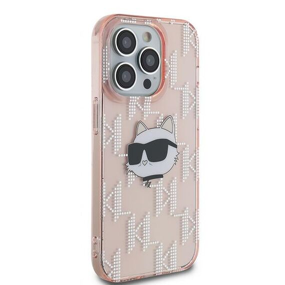 Karl Lagerfeld IML Choupette Head &amp; Monogram case for iPhone 14 Pro - pink | Techbox