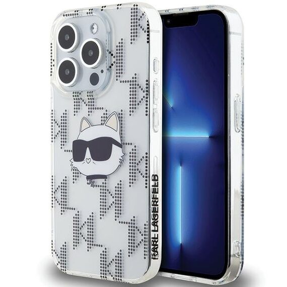 Karl Lagerfeld IML Choupette Head &amp; Monogram case for iPhone 15 Pro Max - transparent | Techbox