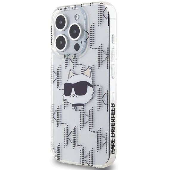 Karl Lagerfeld IML Choupette Head &amp; Monogram case for iPhone 15 Pro Max - transparent | Techbox