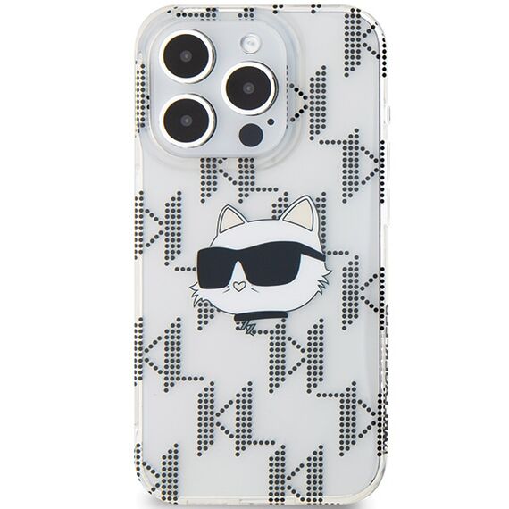 Karl Lagerfeld IML Choupette Head &amp; Monogram case for iPhone 15 Pro Max - transparent | Techbox