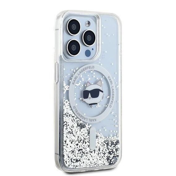 Karl Lagerfeld Liquid Glitter Choupette Head MagSafe case for iPhone 13 Pro Max - transparent - Uncategorized Cases (2) - Cases - Techbox