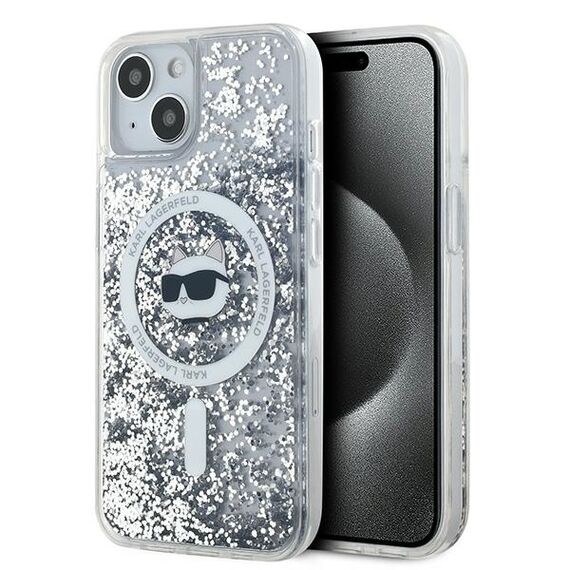 Karl Lagerfeld Liquid Glitter Choupette Head MagSafe case for iPhone 13 - transparent - Uncategorized Cases (2) - Cases - Techbox