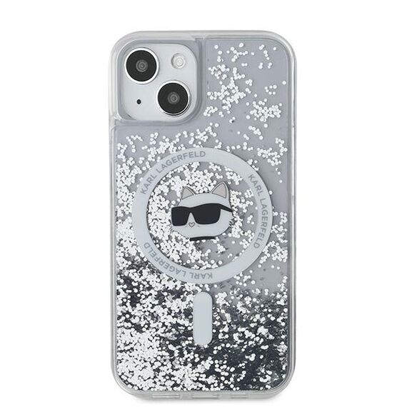 Karl Lagerfeld Liquid Glitter Choupette Head MagSafe case for iPhone 13 - transparent - Uncategorized Cases (2) - Cases - Techbox