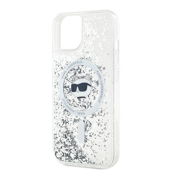 Karl Lagerfeld Liquid Glitter Choupette Head MagSafe case for iPhone 13 - transparent - Uncategorized Cases (2) - Cases - Techbox