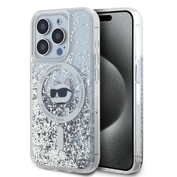 Karl Lagerfeld Liquid Glitter Choupette Head MagSafe case for iPhone 14 Pro Max - transparent - Uncategorized Cases (2) - Cases - Techbox
