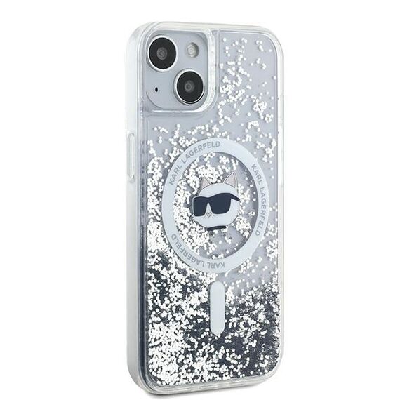 Karl Lagerfeld Liquid Glitter Choupette Head MagSafe Case for iPhone 15 Plus / 14 Plus - Transparent - Uncategorized Cases (2) - Cases - Techbox