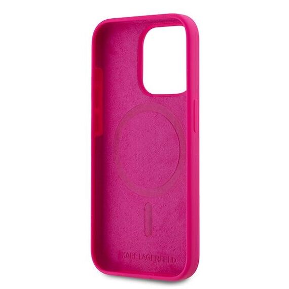 Karl Lagerfeld Silicone Choupette Head MagSafe case for iPhone 15 Pro - pink | Techbox