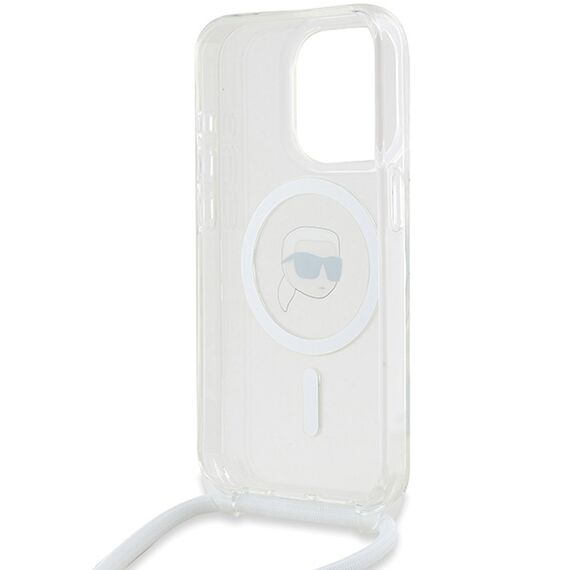 Karl Lagerfeld Crossbody IML Karl Head MagSafe case for iPhone 15 Pro Max - transparent | Techbox