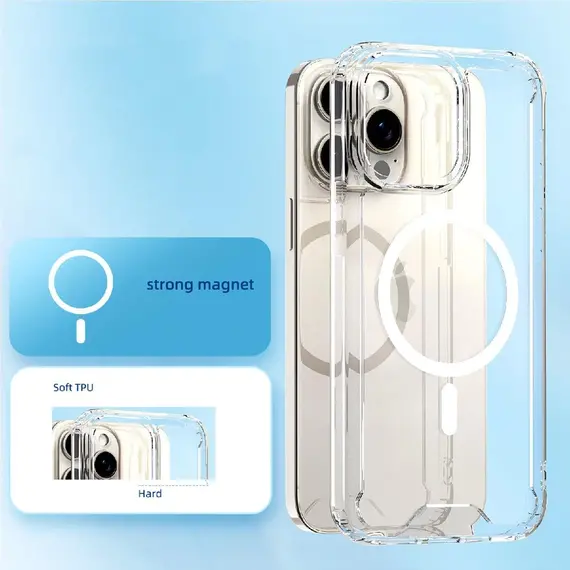Clear Corner Case MagSafe for iPhone 16 Plus - transparent | Techbox