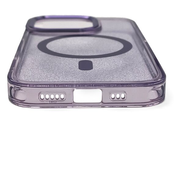 Glitter Case MagSafe for iPhone 16 - purple with glitter | Techbox