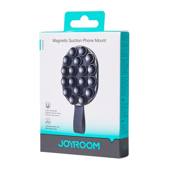 Joyroom JR-ZS393-S magnetic holder with suction cups for 4.7-7" phone - black - Smartphone Holders - Smartphones - Techbox