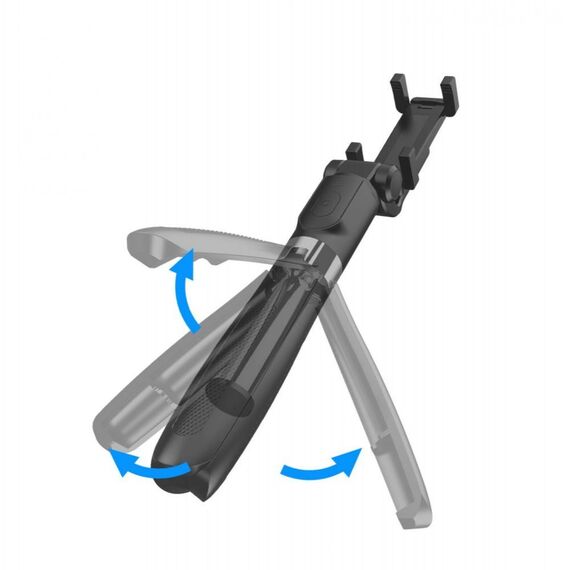Tech-Protect L01S Bluetooth Selfie Stick with Tripod up to 70cm - Black - Cameras Accessories - Action Cameras - Techbox