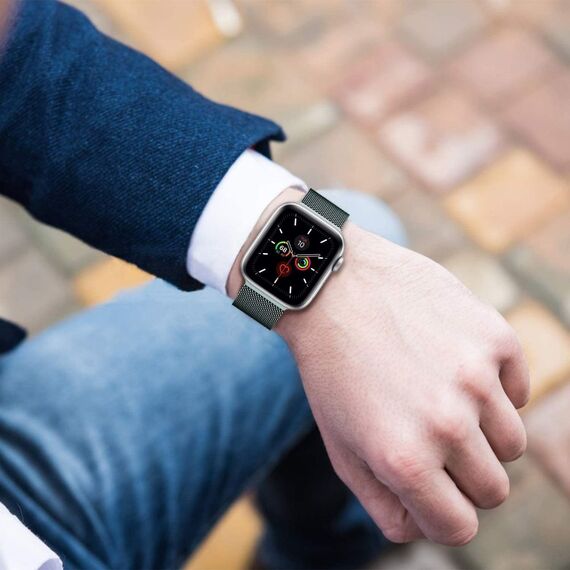 Tech-Protect MilaneseBand for Apple Watch 4 / 5 / 6 / 7 / 8 / 9 / SE (38/40/41 mm) - Silver | Techbox