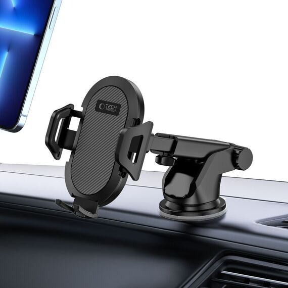 Tech-Protect V1 Car Phone Holder for Windshield/Cockpit - Black - Smartphone Holders - Smartphones - Techbox