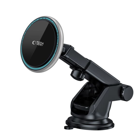 Tech-Protect A2 Car Phone Holder with MagSafe 15W Inductive Charger for Cockpit - Black | Techbox