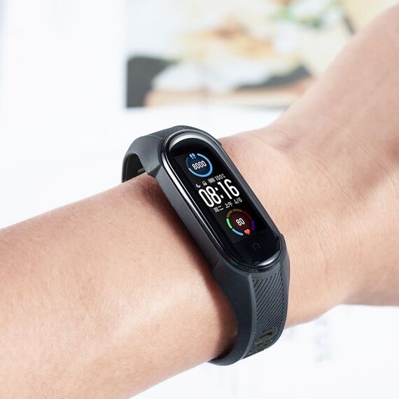 Tech-Protect Armor Strap for Xiaomi Mi Smart Band 5 / 6 / 7 / NFC - Black - Accessories - Smartwatches & Accessories - Techbox