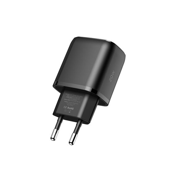 Tech-Protect C20W USB-C PD 20W / USB-A QC 3.0 network charger - black - Travel Chargers - Smartphone Chargers - Techbox