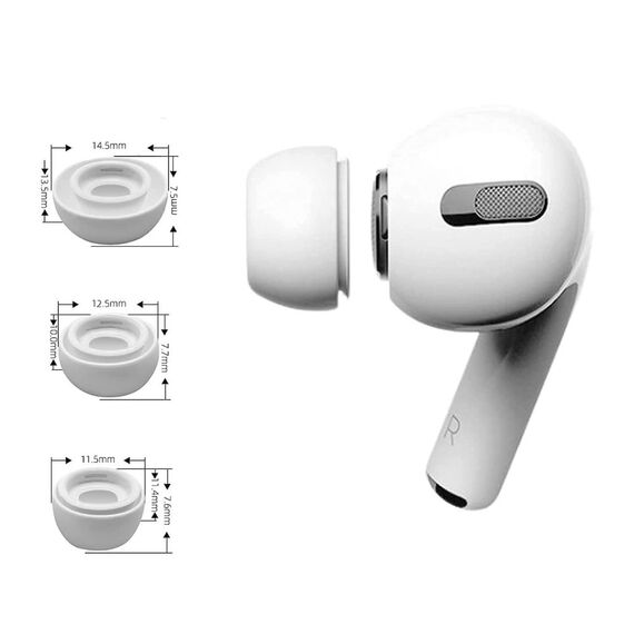 Tech-Protect Ear Tips for AirPods Pro 1 / 2 in sizes S / M / L - white (3 pcs.) - Headsets - Speakers & Headphones - Techbox