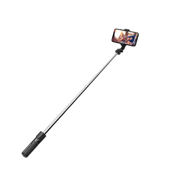 Tech-Protect L02S Bluetooth selfie stick with tripod up to 72cm - black - Cameras Accessories - Action Cameras - Techbox
