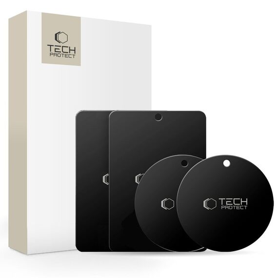 Tech-Protect MetalPlate magnetic plates for car holders - black (4 pcs.) | Techbox