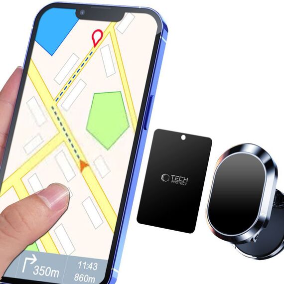Tech-Protect MetalPlate magnetic plates for car holders - black (4 pcs.) | Techbox
