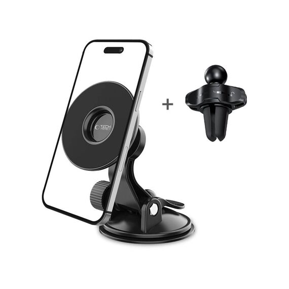 Tech-Protect N50 MagSafe Car Magnetic Phone Holder for Cockpit/Air Vent - Black - Smartphone Holders - Smartphones - Techbox