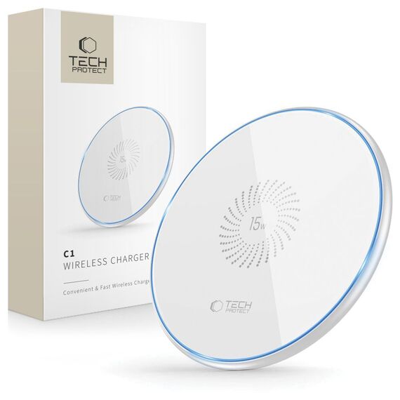 Tech-Protect QI15W-C1 inductive charger 15W - white | Techbox