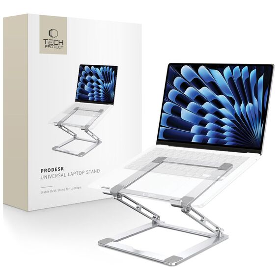 Tech-Protect ULS400 universal foldable stand for laptops up to 17" - silver | Techbox