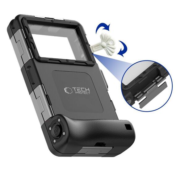 Tech-Protect Waterproof Case waterproof IPX8 for smartphones 4.7-6.7" - black - Universal Cases - Cases - Techbox