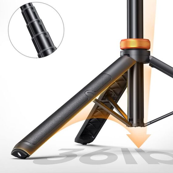Tech-Protect L03S Bluetooth selfie stick with remote control, tripod up to 148cm and head 180 - black - Cameras Accessories - Action Cameras - Techbox