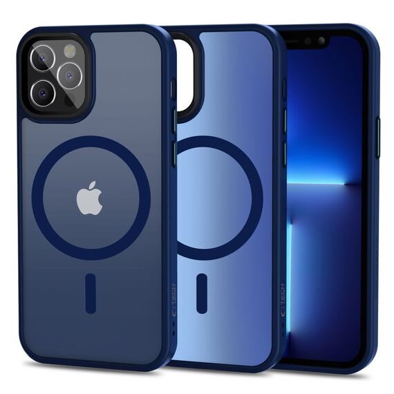 Tech-Protect MagMat MagSafe Case for iPhone 12 / 12 Pro - Matte Navy Blue | Techbox