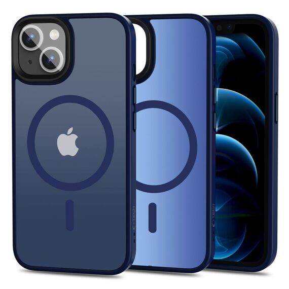 Tech-Protect MagMat MagSafe iPhone 13 Case - Matte Navy Blue | Techbox