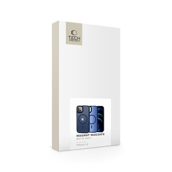 Tech-Protect MagMat MagSafe iPhone 13 Case - Matte Navy Blue | Techbox